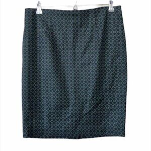 Mercer & Madison Trefoil Print Pencil Skirt 6